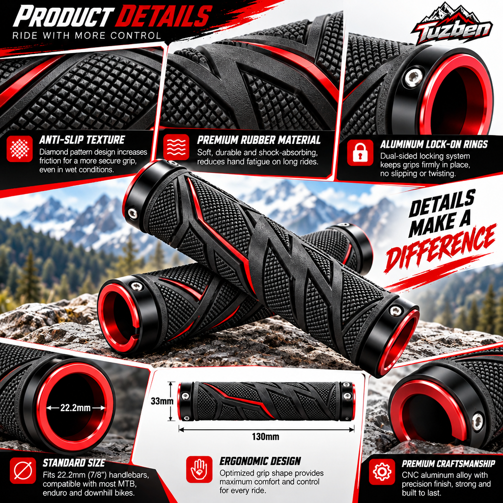 Ergonomic MTB Handlebar Grips — image 3