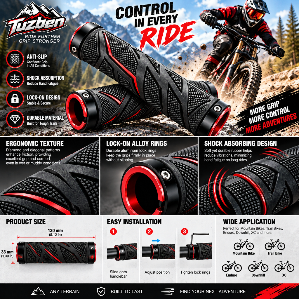 Ergonomic MTB Handlebar Grips — image 5