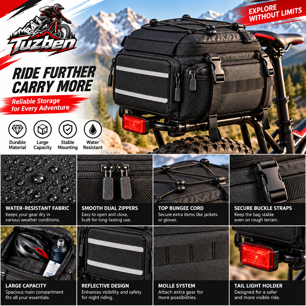 Rear Rack Bike Trunk Bag — image 3