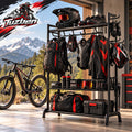 Freestanding Cycling Gear Storage Rack — image 1
