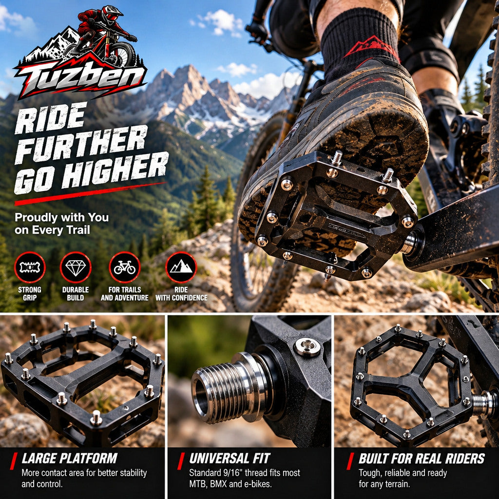 Wide Platform Mountain Bike Pedals — image 3