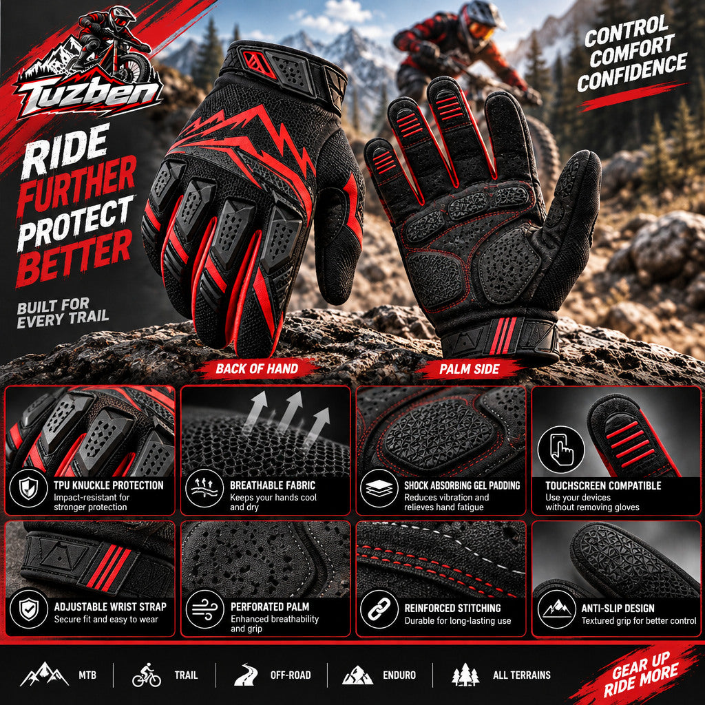 Full-Finger Mountain Bike Gloves — image 2