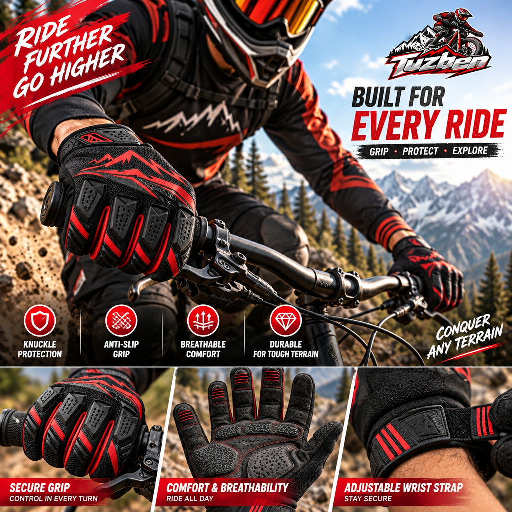 Full-Finger Mountain Bike Gloves — image 4