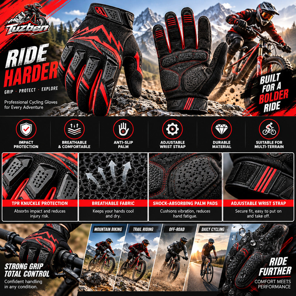 Full-Finger Mountain Bike Gloves — image 5
