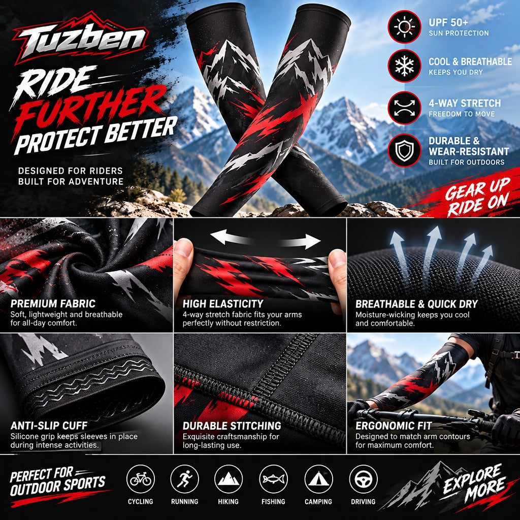 Graphic Cycling Arm Sleeves — image 5