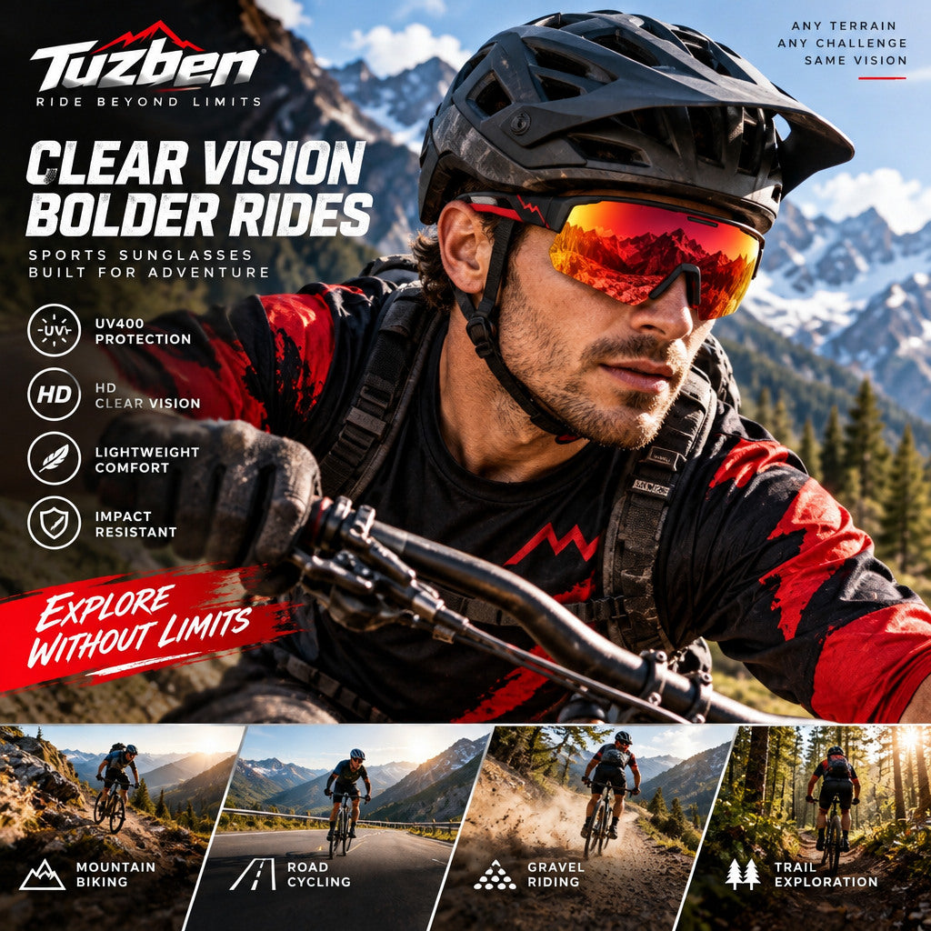 Wraparound Cycling Sunglasses — image 4