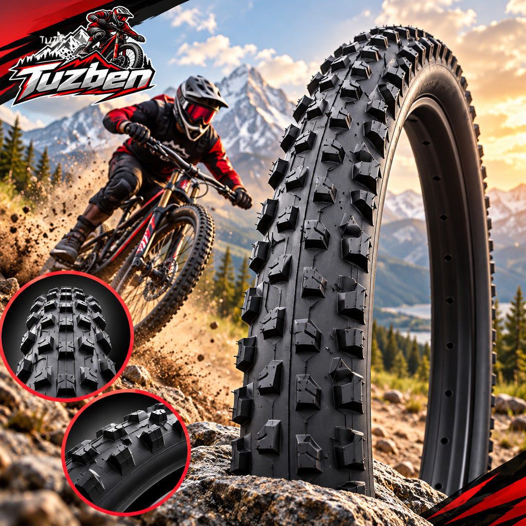 Knobby Mountain Bike Tire — image 1