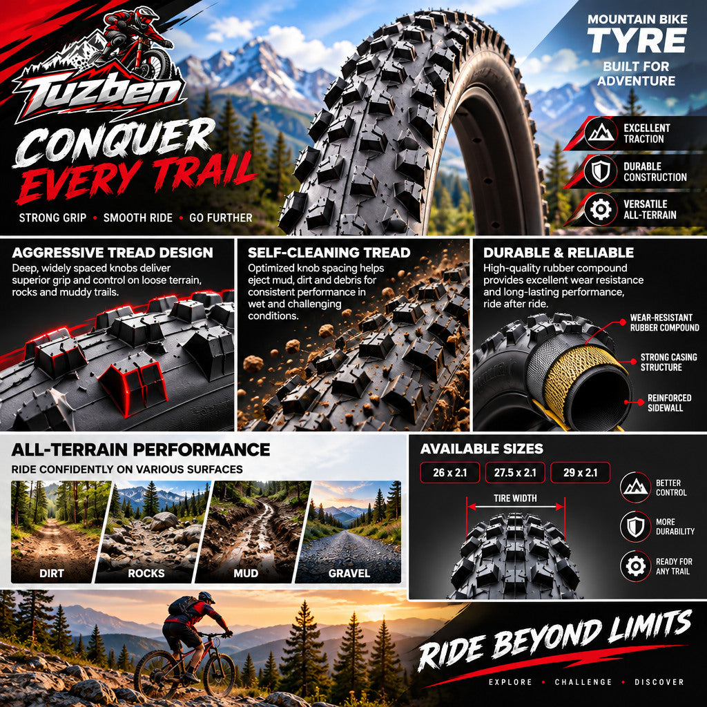 Knobby Mountain Bike Tire — image 5