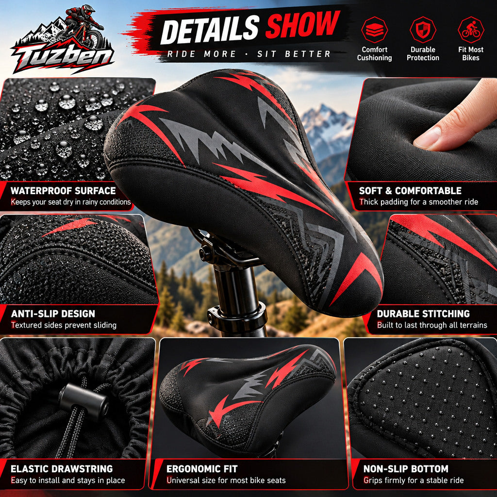 Contoured Mountain Bike Saddle — image 3